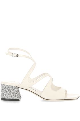 JIMMY CHOO SANDALI TACCO ALTO CREMA `AZILIA Jimmy Choo | AZILIA45BZDLATTE/SILVER